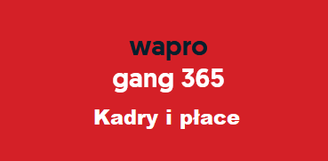 wapro gang 365 - Kadry i płace - Max Biznes