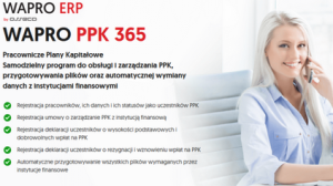WAPRO PPK 365 - Licencja czasowa, ograniczona do 1 roku (365 dni)